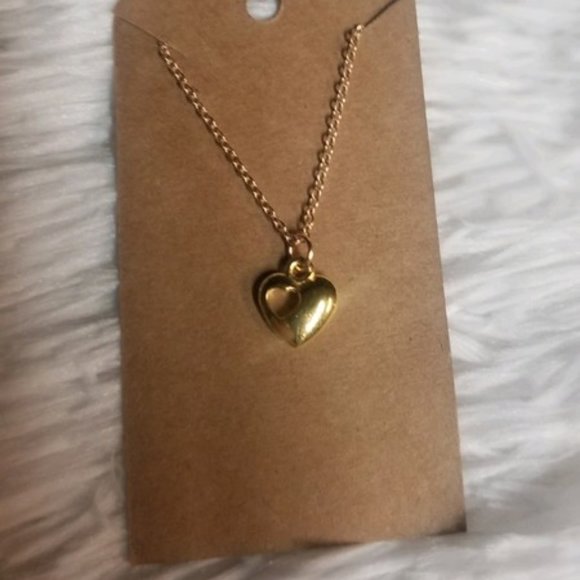 Heart Necklace size 18inches - Picture 2 of 4